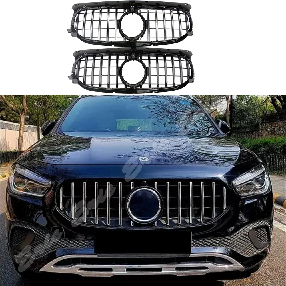 Car Front Racing Facelift Billet Bumper Grille Upper Grill For Mercedes-Benz H247 GLA200 GLA200d  2021 2022 2023+