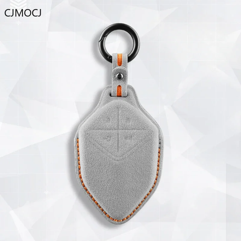 

Suede Car Key Case Cover Holder Key Shell Buckle for Changan SL03/S7, G318, Ruicheng CC, CS75