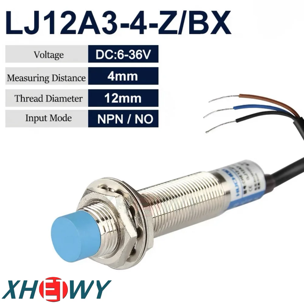 Sensor de interruptor de proximidad piezas/BX por LJ18A34/BX, NPN, PNP, detección de metal, 1 unidad