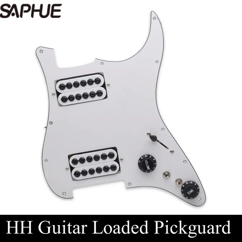 HH Loaded Prewired HH Guitar Pickguard, Two Humbucker Coil Splitting, Electric Guitar Pickguard