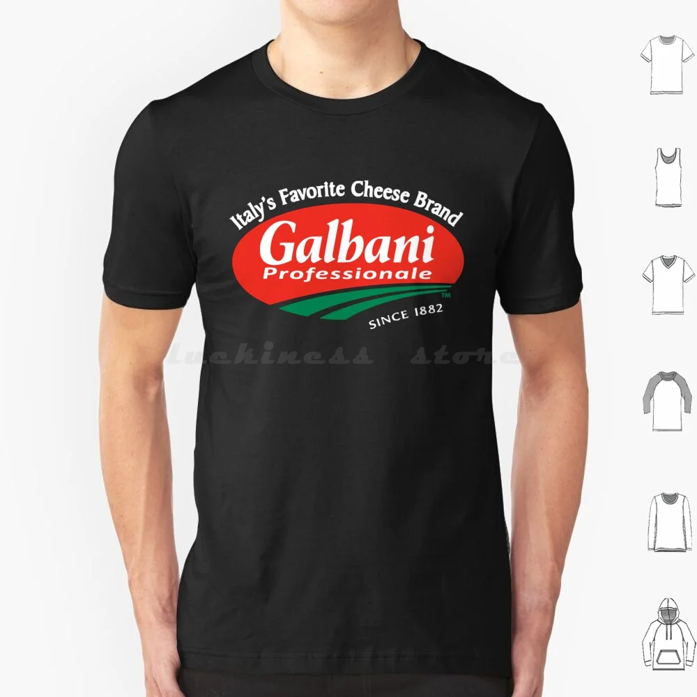 Camiseta oficial Galbani con logotipo original, de algodón, para hombre y mujer, con estampado DIY de comida, queso y pasta, divertida, con diseño de macarrones, queso y pasta, para amantes de los snacks.