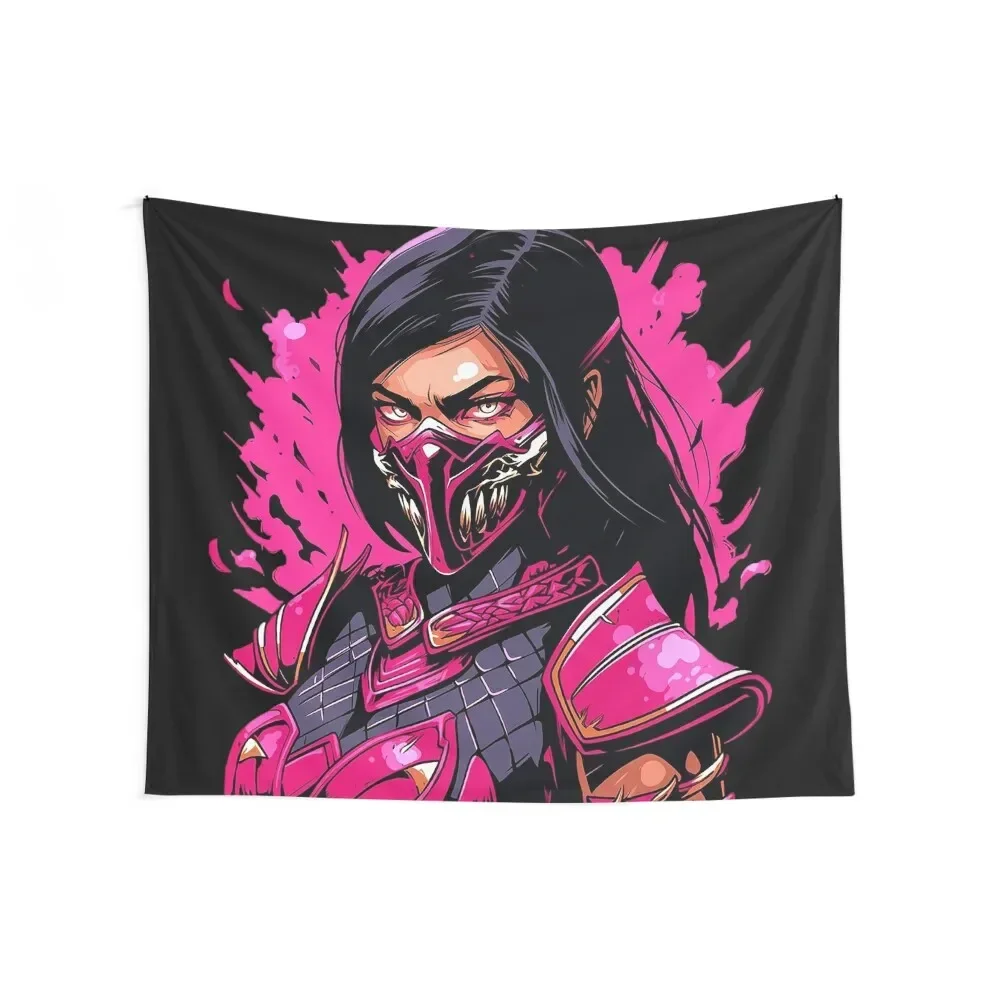 mortal kombat mileena Tapestry Mushroom Home Decorating Tapestry