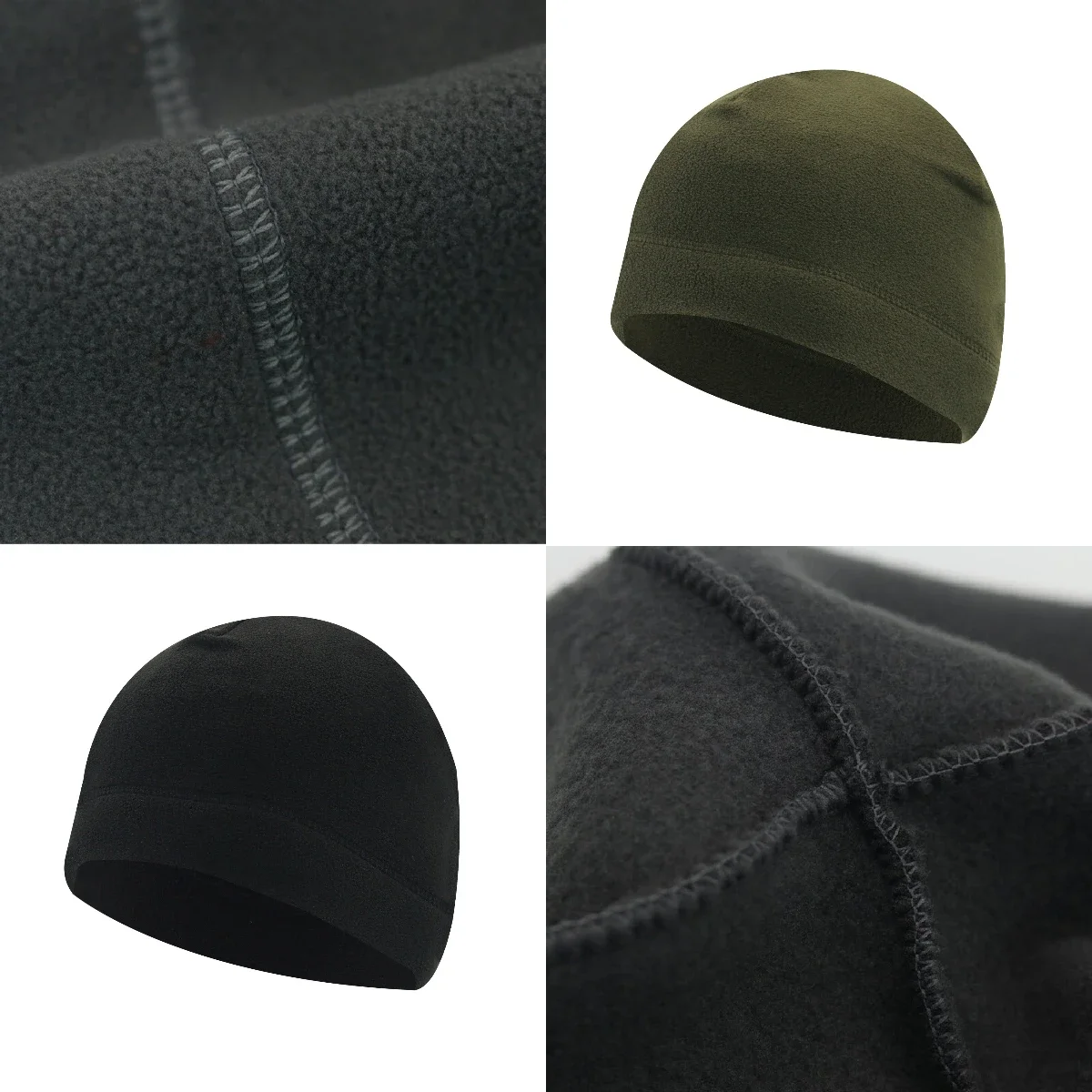 

Cold Proof and Warm Keeping Outdoor Fleece Hat Unisex Autumn and Winter Cold Insulation Small Hat Moisture Wicking Brimless Cap