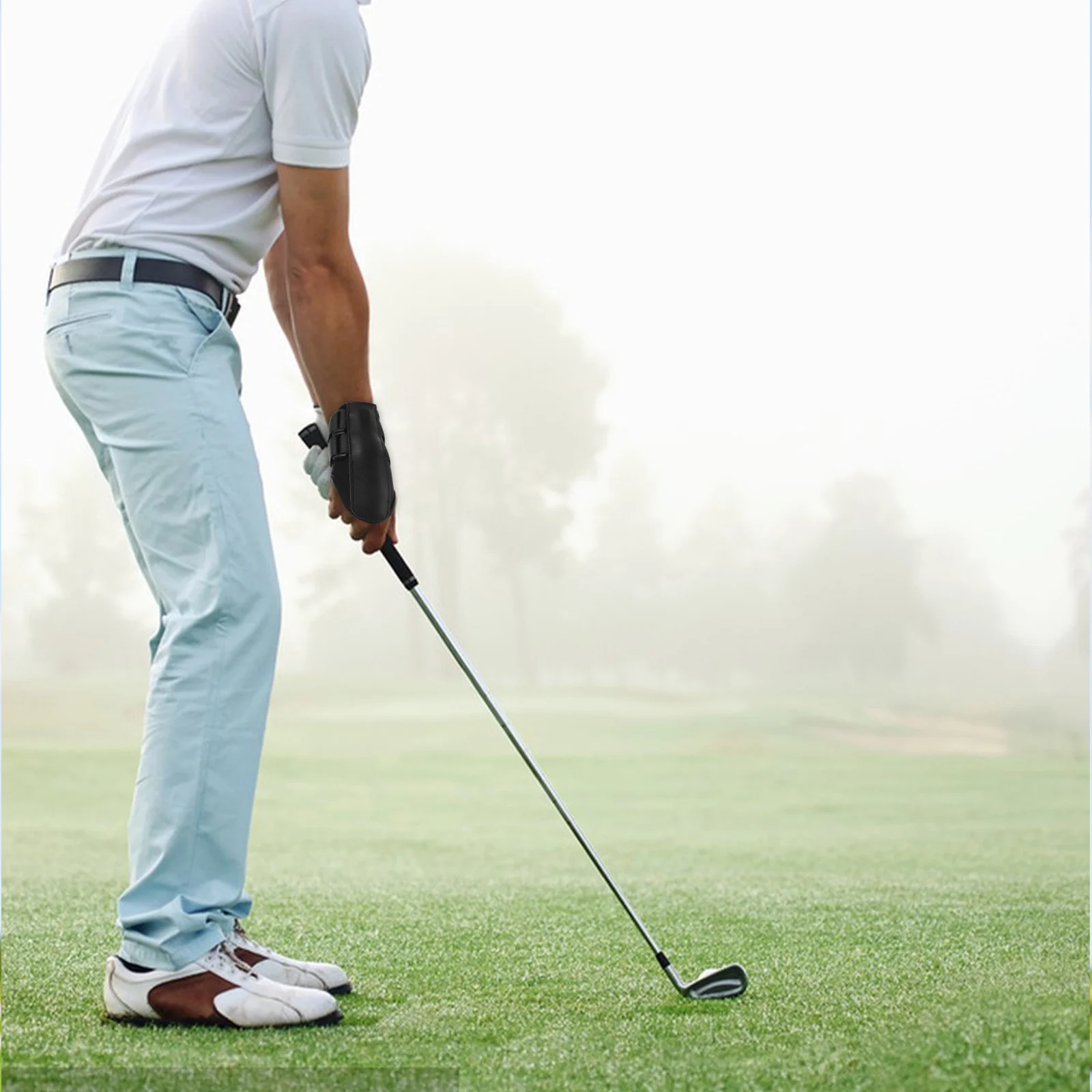 Golf Swing Posture Aid Easy Use Training Tool Portable Golfing Arm Aid Practice Equipment Golf Swing Trainer Golfing Supply