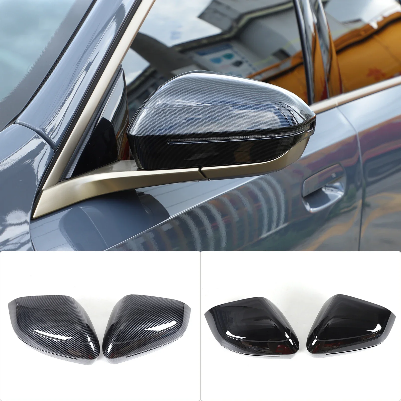 

For BMW 5 7 I5 I7 Series G60 G61 G68 G70 M5 G90 2024+ Car Side Rearview Mirror Decorate Cover Trim Sticker Exterior Accessories