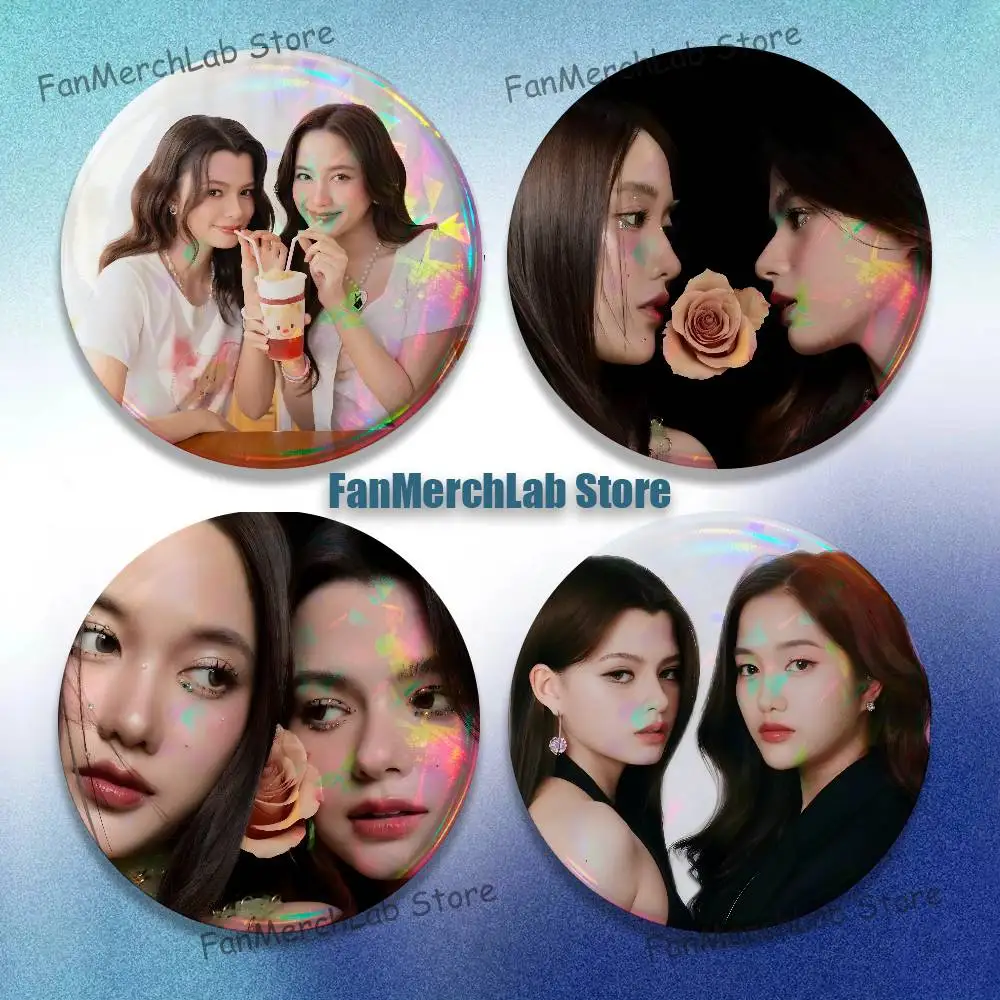 FreenBecky Freen Becky Cartoon Anime Music Button Pin Brooch Jewelry Decoration Gift 22mm 32mm 44mm 58mm 75mm