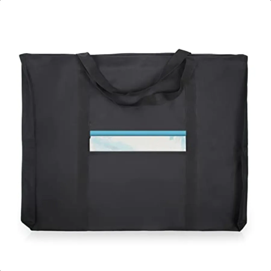 

JJRING Dacron Light Weight Art Portfolio Bag 19.6'' x 25.6'' for 18'' by 24'' Black Carrying Storage Case for Poster Sketching
