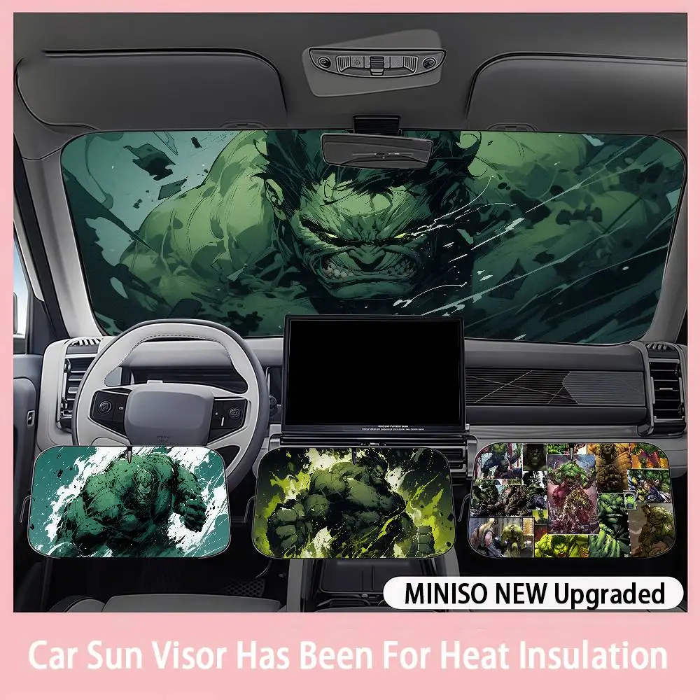 

Marvel Hulk Car SunShade Windshield sunshade blocks ultraviolet rays, car insulation sunshade protector