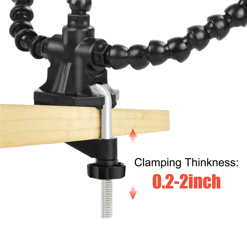 

A93E-Desk Clamp Soldering Third Hand Tool Flexible Arms Soldering Station Holder For Electronic Repair Soldering
