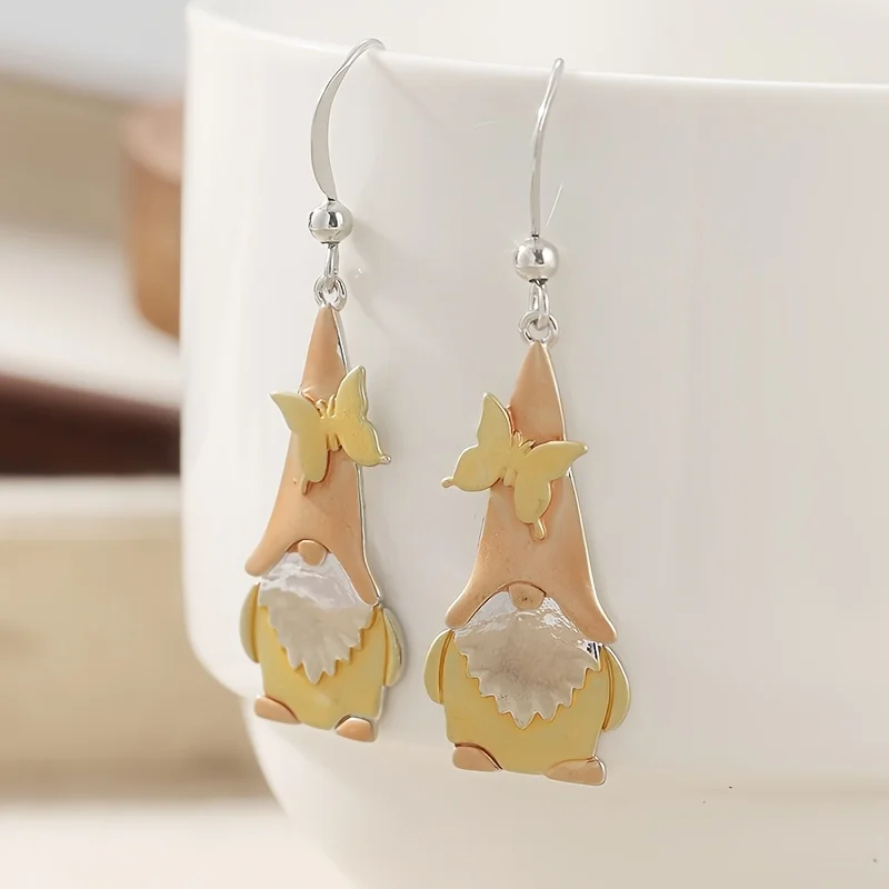 أقراط متدلية رائعة بتصميم فراشة أنيقة للتجمعات النسائية وهدايا عيد الميلاد ورأس السنة الجديدة والإكسسوارات #6