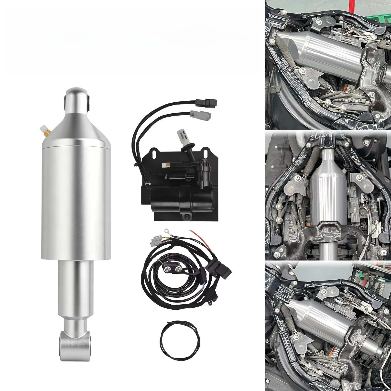 Motorcycle Air Ride Suspension Shock Absorbers System Kit for Harley Softail 2018-2024 Low Rider Sport Glide