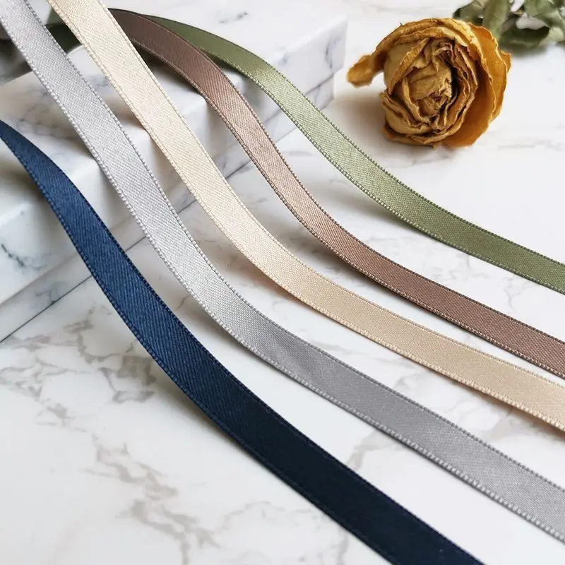 Milk Thread Mixed Woven Ribbon, Imported Korean Hair Accessories, Bow, Baked Floral Packaging Tape, 91 Meters Long, 1cm