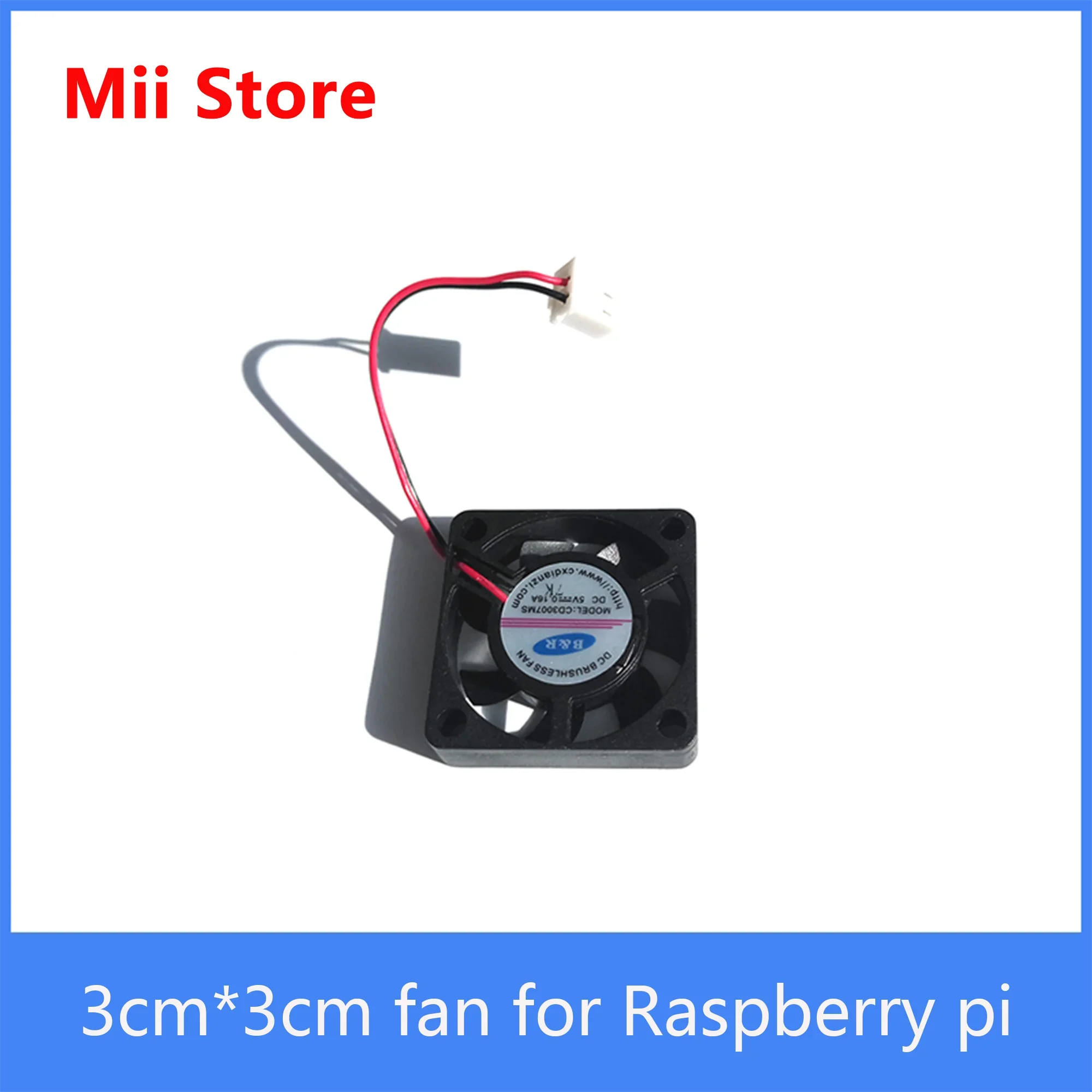 

MiiBestOD3cm*3cm Мини-вентилятор охлаждения с 2-контактным разъемом постоянного тока 5 В, подходит для Raspberry Pi