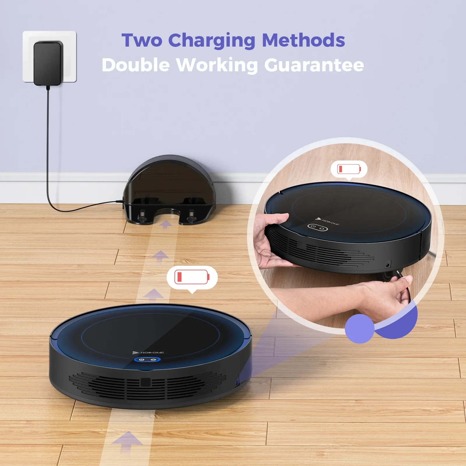 Wireless Automatic Recharge Household Intelligent Cleaning IR Remote Control Tuya Wifi Smart Robot Vacuum Cleaner