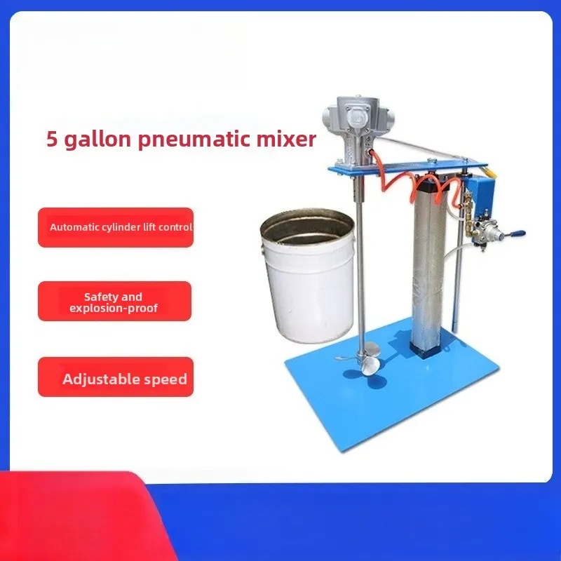 Mixer Glue Mixer Small Vertical 5 Gallon Pneumatic Mixer