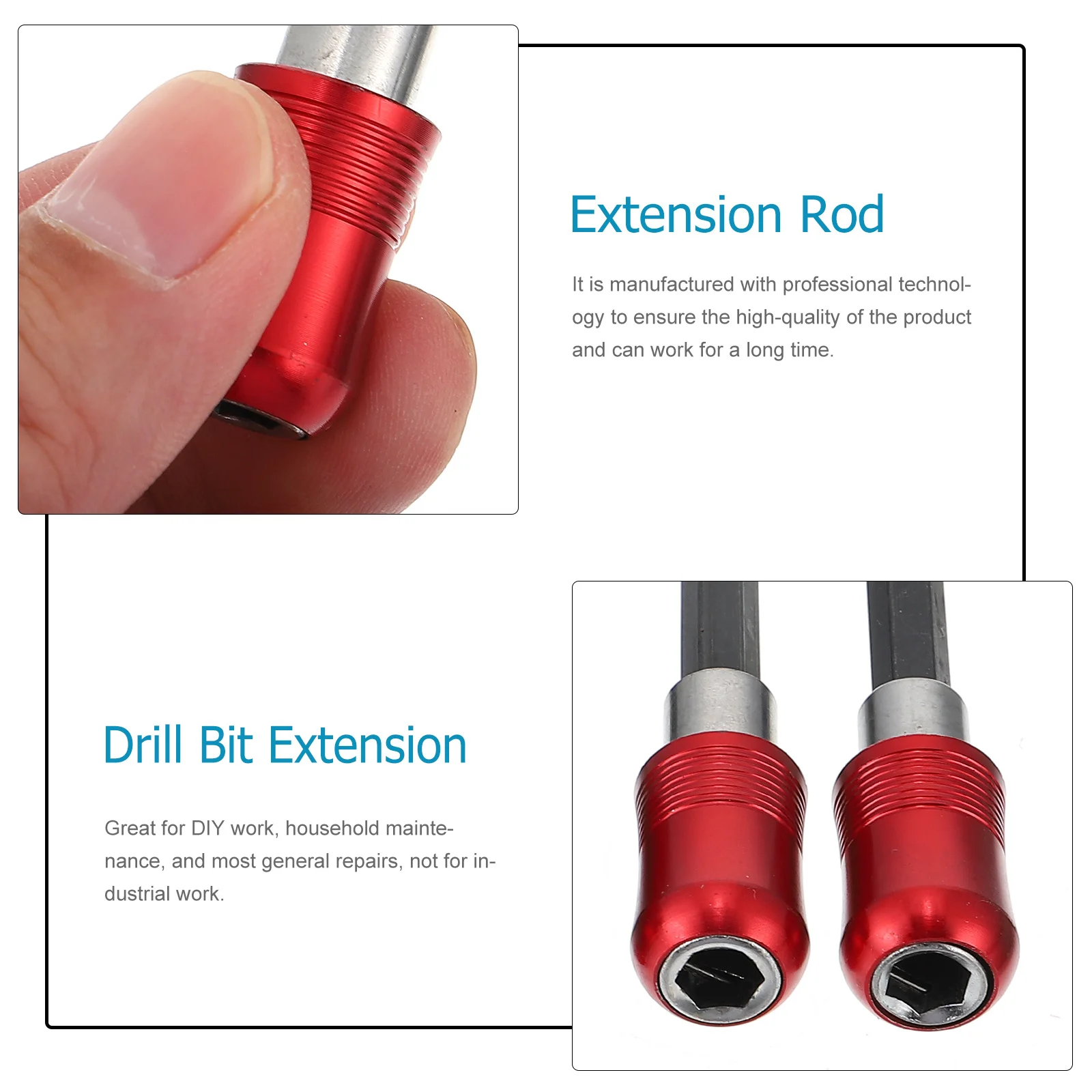 

1Set Stainless Steel Magnetic Impact Screwdriver Bit Holder Extension Rod for Drill and Driver Drill Bit Extension