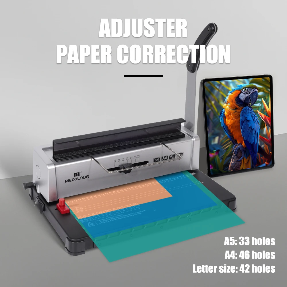 New Notebook Binding Machine Versatile and Efficient Book Binding Tool Powered by Electricity