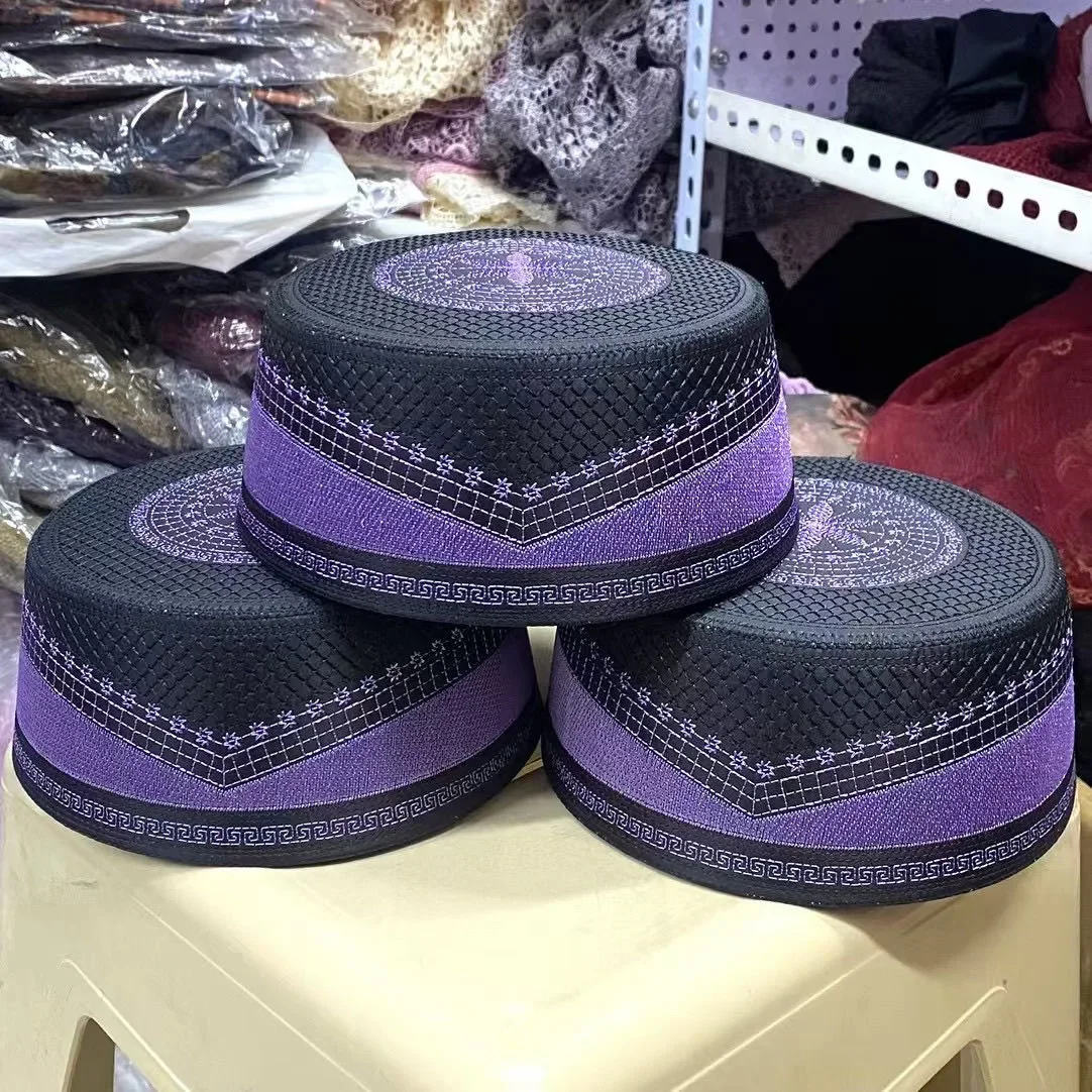 

Muslim Caps For Men Clothing Products Turkey Prayer Mesh Glod Hat Kippa Islamic Kufi Topi Embriodery