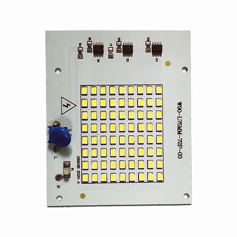 LED COB الكاشف لوحة وحدة SMD 2835 10 واط 20 واط 30 واط 50 واط 100 واط AC220V LED مصباح أبيض 6000-6500 كيلو 5 قطعة