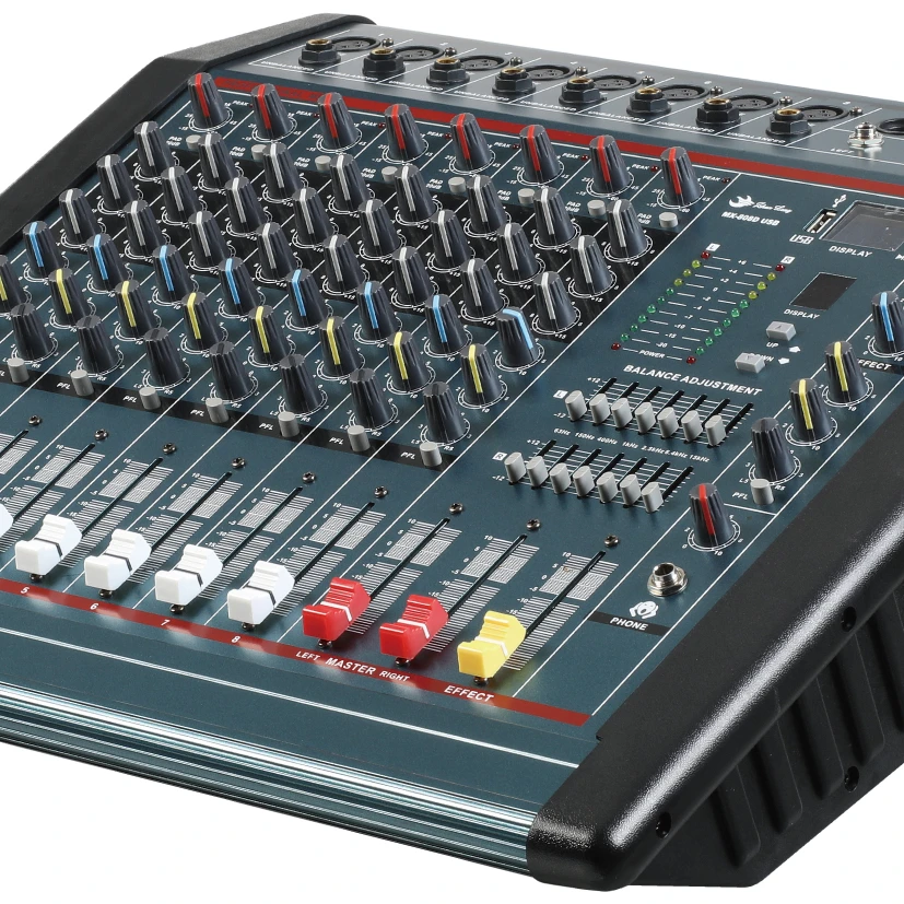 professional audio mixer 6/8/12/16 channels MX808D professional audio power mixer Max 2 buyers