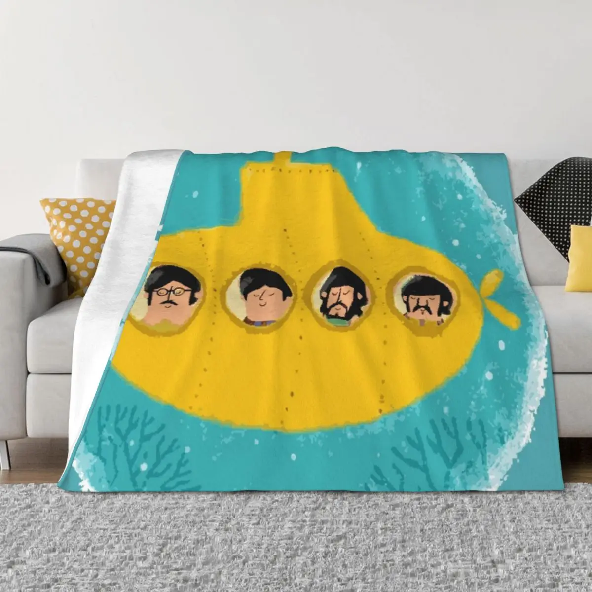 

Yellow Throw Blanket Decorative Sofa Blankets For Sofas Warm valentine gift ideas Blankets