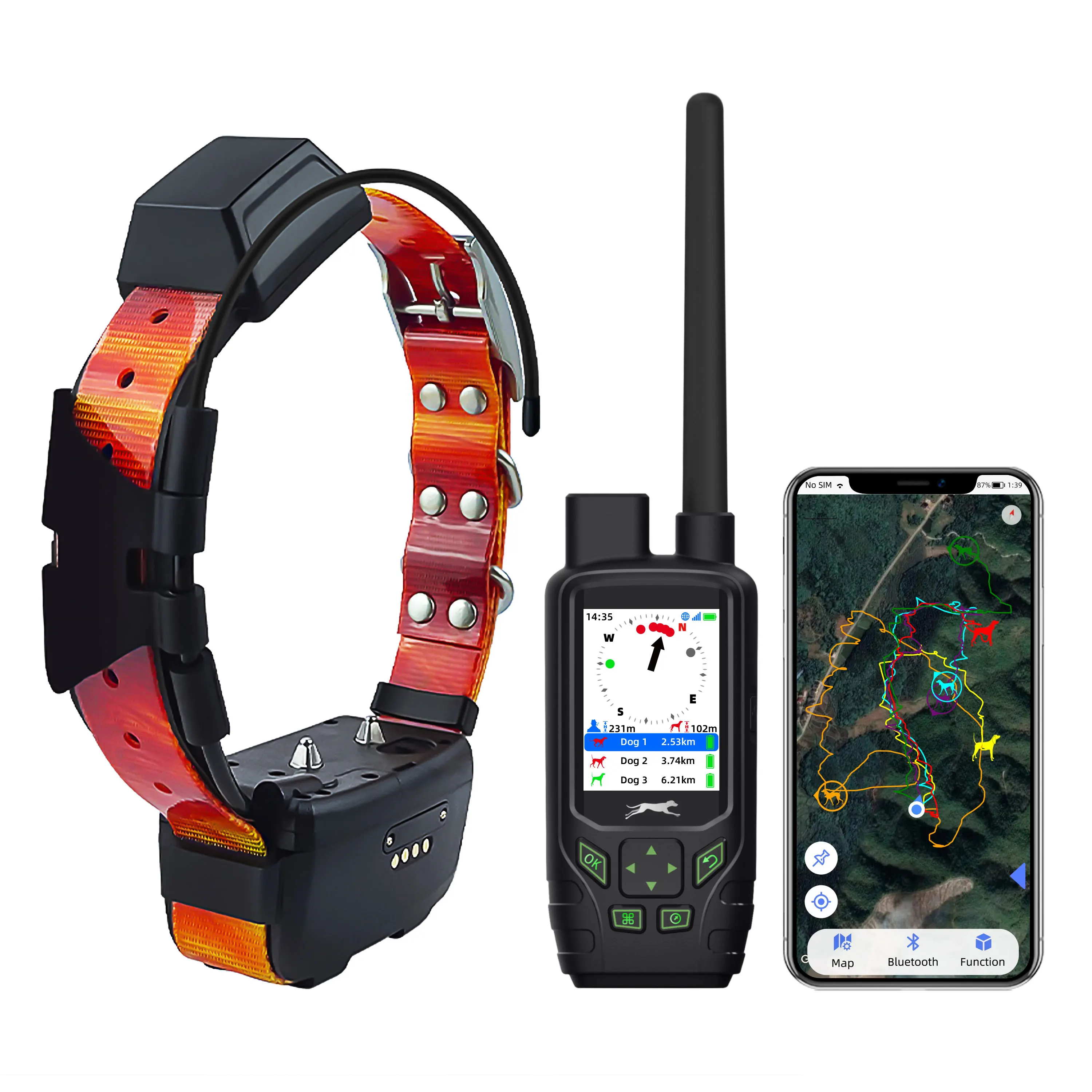 

2023 Trending Electronic TR-Dog Hunting Dog Tracker 4G GPS Alpha Dog Tracker Portable Handheld E-collar With Training Function