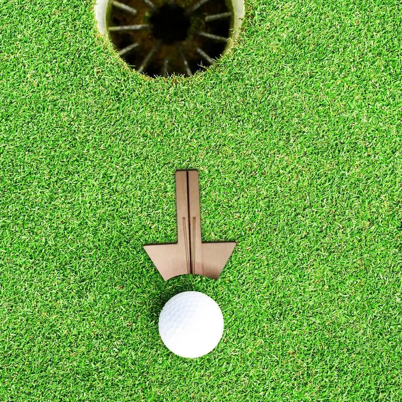 

Golf Marker For Balls Wooden Golf Putting Marker Tool For Golf Improvement Precision Putting Marker Ball Alignment Tool For