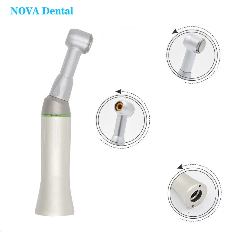 Dental Tool C5-12 10:1 Reciprocating 90º Contra Angle Handpiece Push Button Low Speed Comp atible with Dentistry E-Type Motors