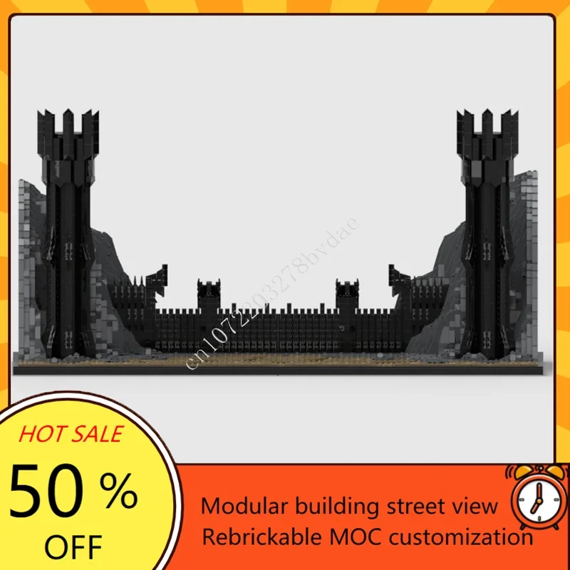 7404PCS MOC Middeleeuws Kasteel Aangepaste puzzel Model Poort LOTR Technische DIY-montageset Speelgoed voor kind Vakantie Kinderen Kerstcadeau