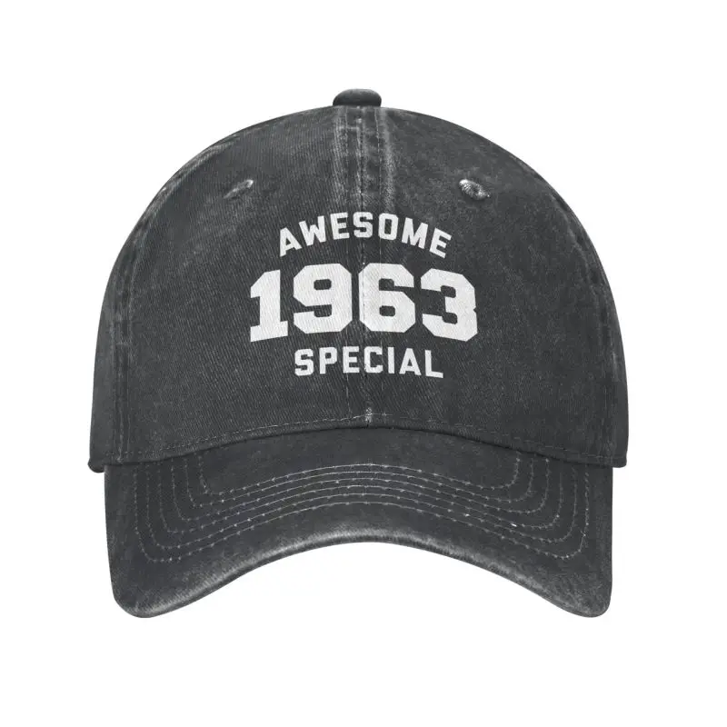 

Punk Unisex Cotton Funny Birthday Gift Awesome Special 1963 Baseball Cap Adult Adjustable Dad Hat Women Men Outdoor