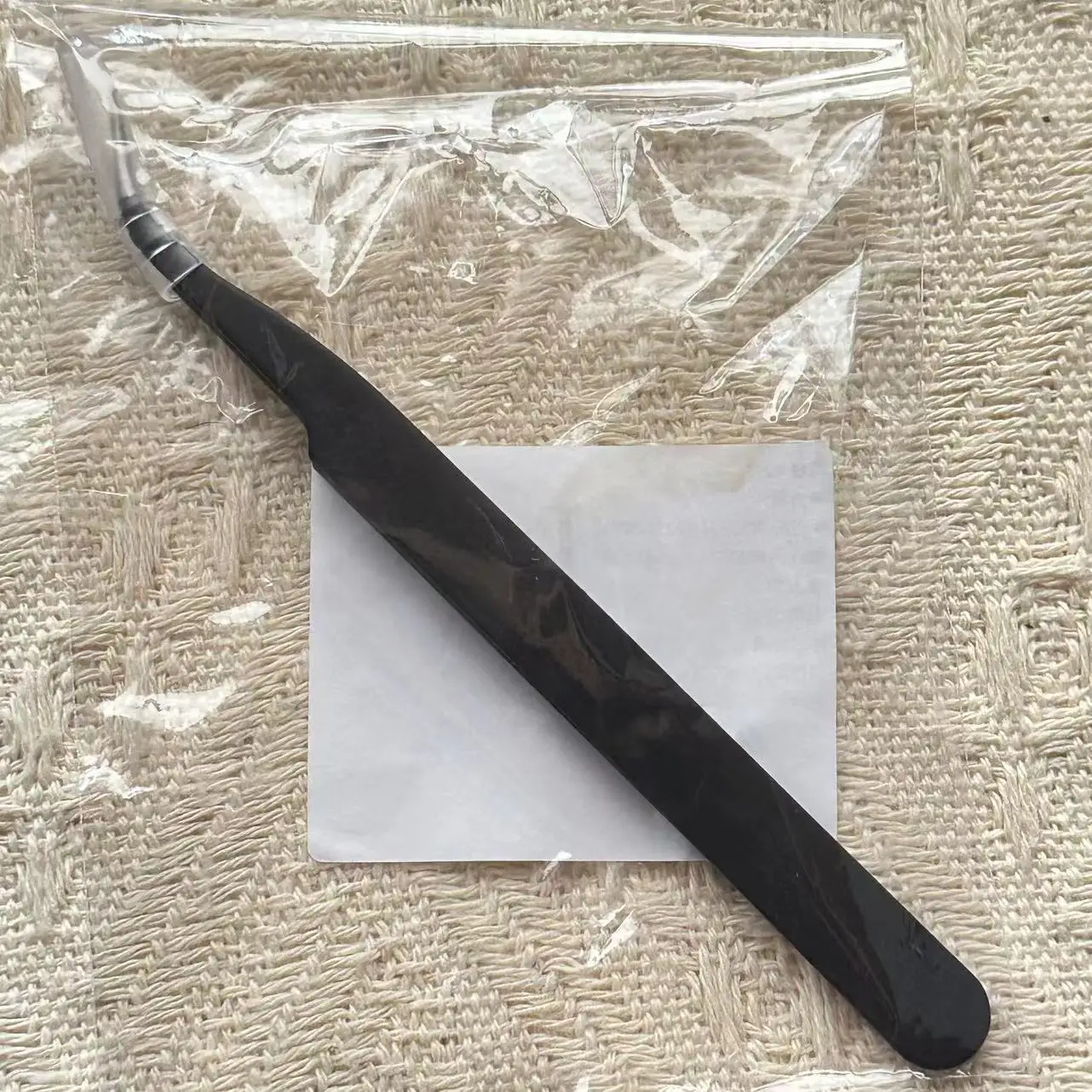 High Precision Elbow Bent Tweezers for Eyelash Extension Novice Recommended Single Cluster Segmented False Eyelash