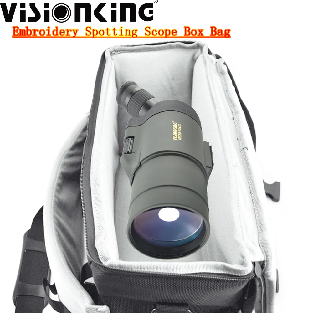 

Visionking 38x25x21cm Telescope Spotting Scope Nylon Shoulder Bag Handbags Portable Embroidery Waterproof Insert Carry Case