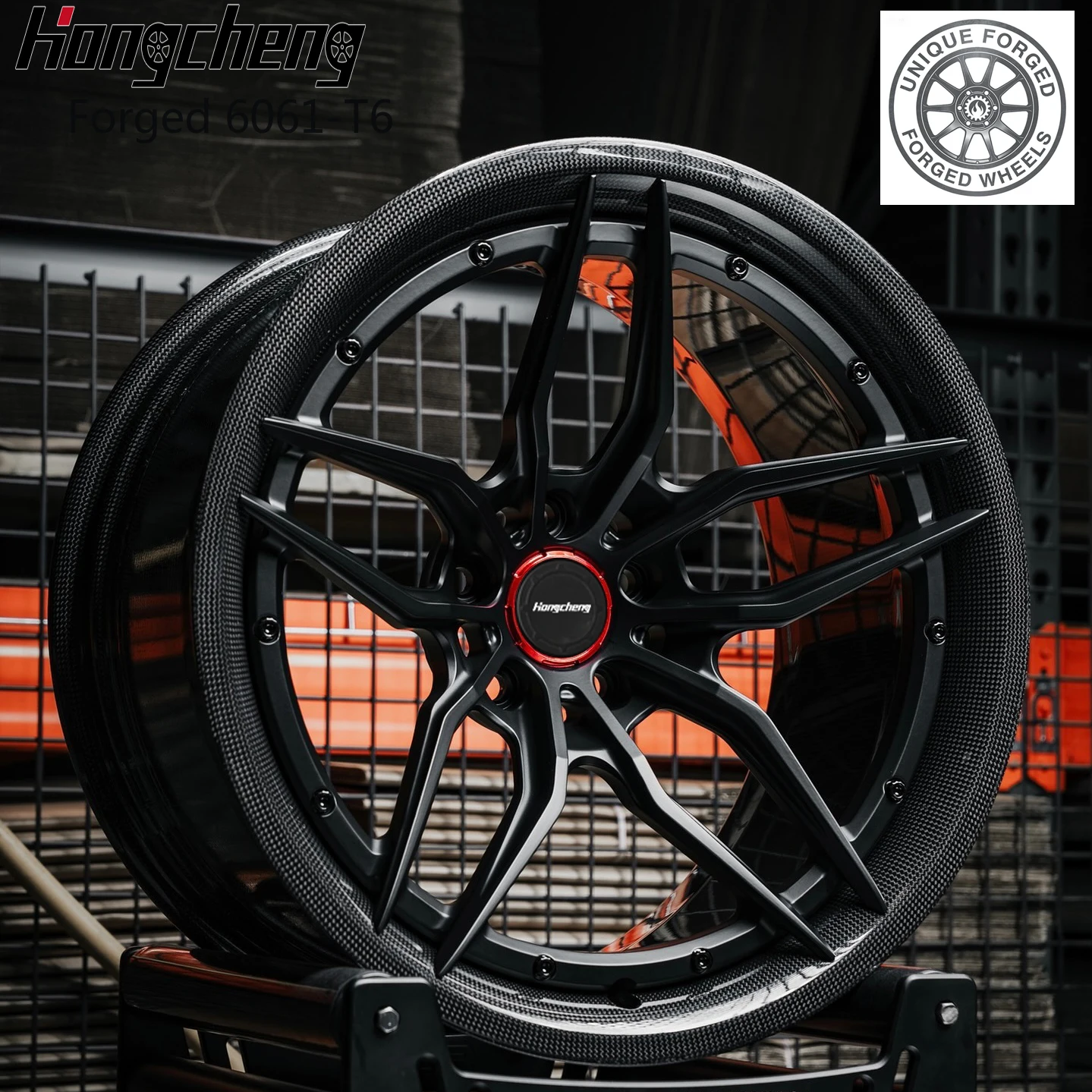 

New model of 2618 19 20 21 22 Inch Passenger Car Alloy Wheel Carbon Fiber Rims 5x120 5x114.3 2-piece Deep Dish Forged Wheels for