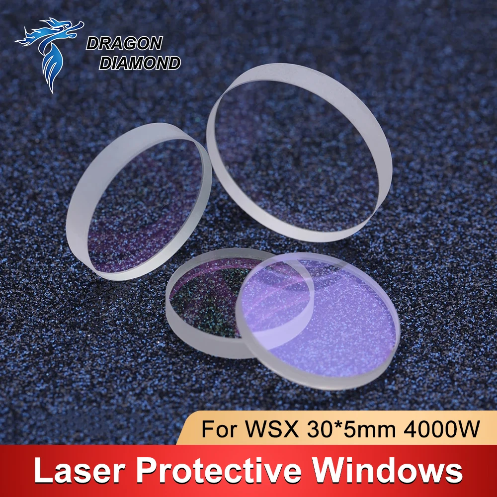 

Original Fiber Laser Protection Window Lens Protective Windows Dia30*5mm 0-4KW 1064nm for WSX Laser Heads