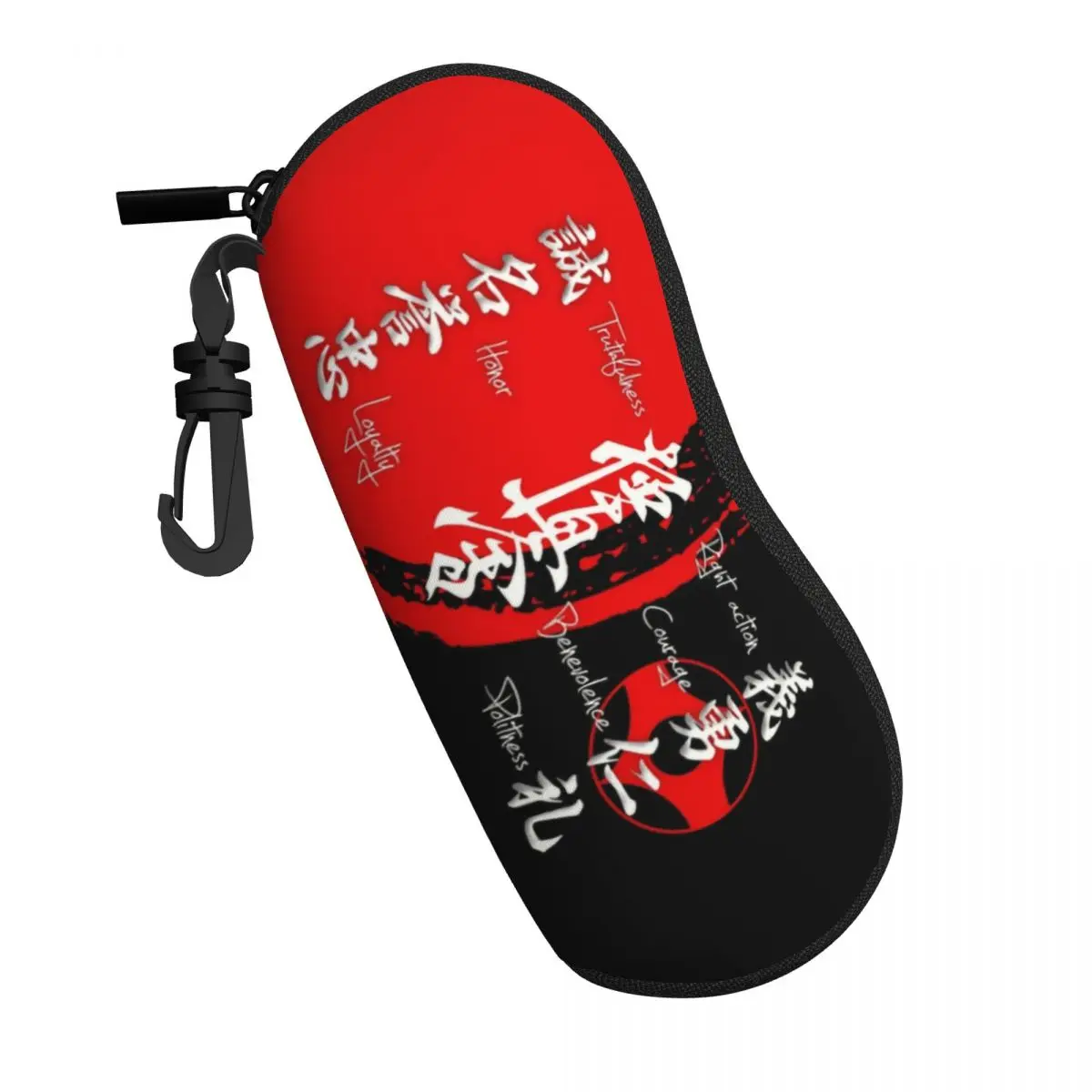 Custom Kyokushin Karate Bushido Values Glasses Case Cool Martial Arts Shell Eyeglasses Case Sunglasses Box