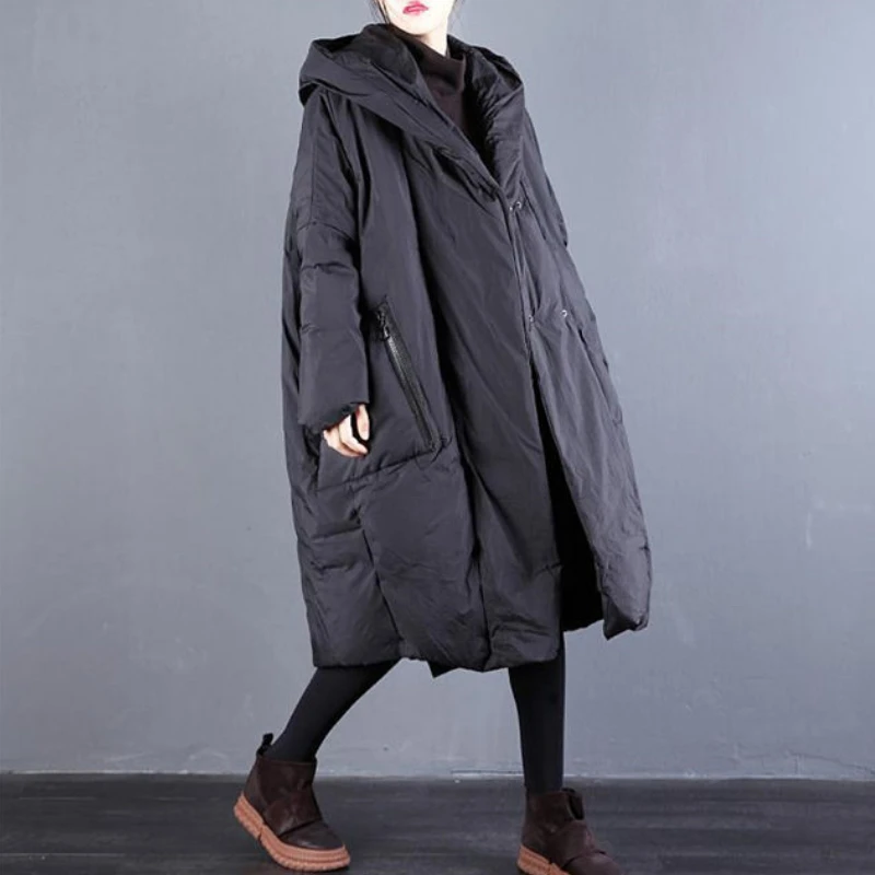 Winter lose Jacke für Frauen lässige einfarbige Isolation haube gefüllt mit Daunen Baumwoll jacke für Frauen Winterkleid ung Frauen