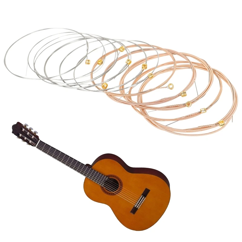 12Pcs Folk Guitar String Acoustics Guitar Strings for 12 String Classical Guitar Accessories Powerful and Enduring Dropshipping