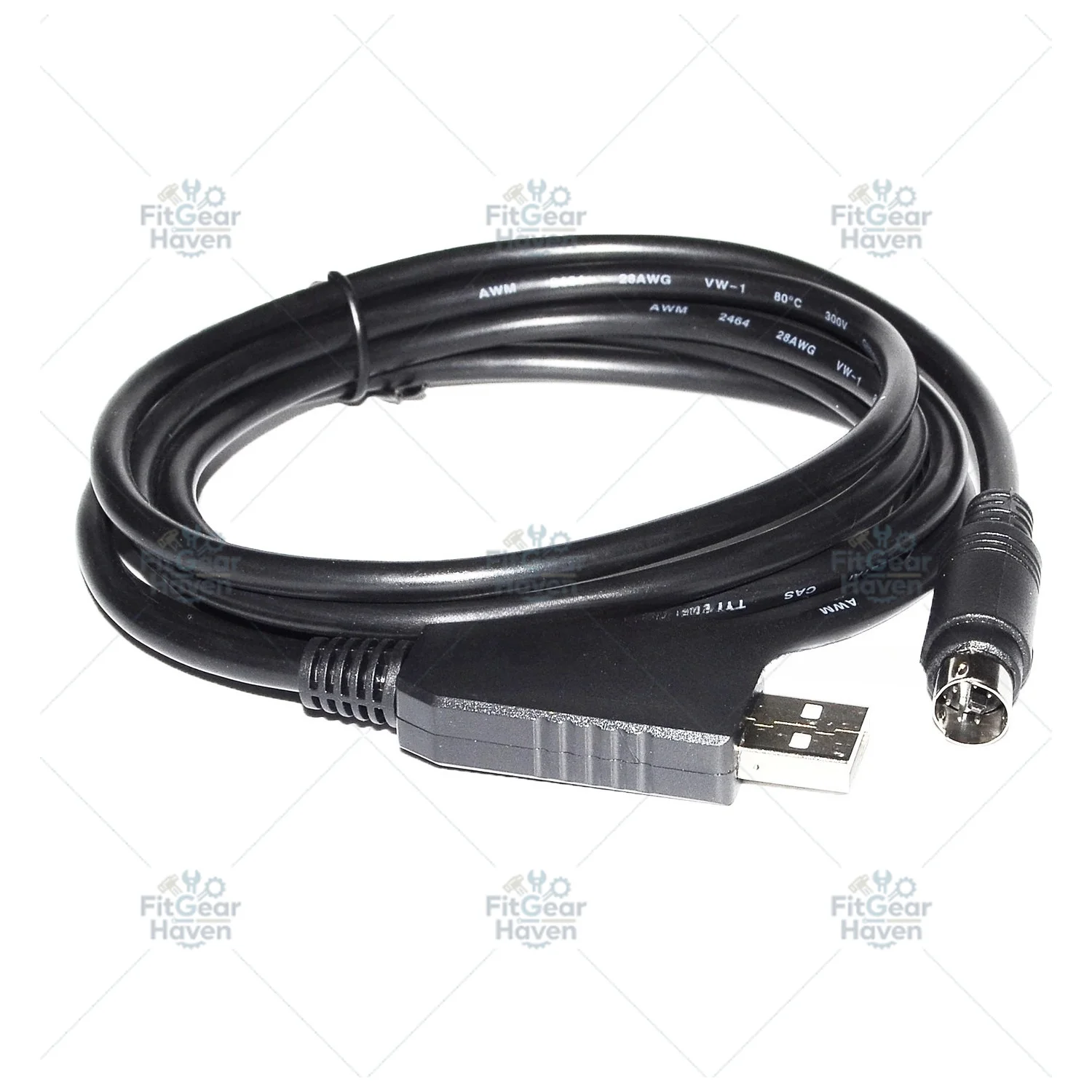 USB to MD6 pin round head, suitable for concentrator RS232 communication cable