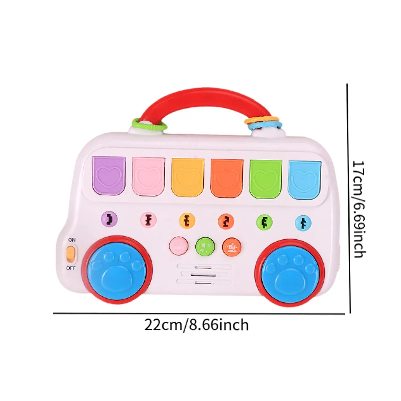 لعبة الطفل الحسية التعلم المبكر هدية ما قبل المدرسة مفتاح الحيوان لعبة الحافلة لعبة موسيقية للبنين بنات عطلة الأطفال الصغار عيد ميلاد الأطفال