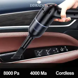 8000Pa Drahtlose Auto Staubsauger Cordless Handheld Auto Vakuum Home & Auto Dual Verwenden Mini Staubsauger Mit Gebaut-in Battrery