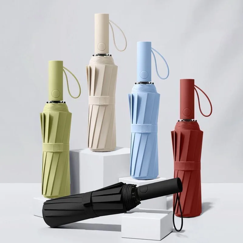 Full-automatic umbrella, folded and reinforced for men and women, with dual-purpose sun protection and ultraviolet protection.