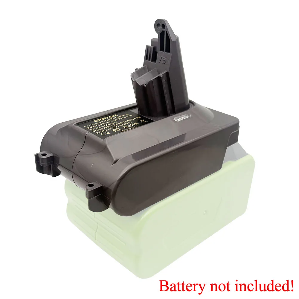 

For Greenworks 24V Lithium Batteries Converting To for Dyson V6 Vacuum Cleaners Power Tools GRW24V6 Battery Adapter Converter