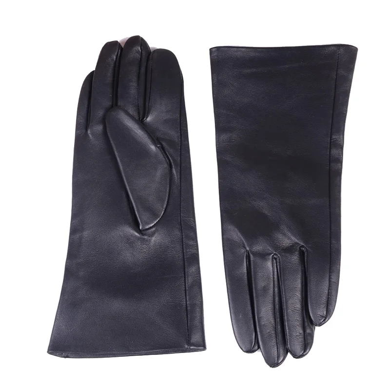 100% Leather Long Gloves Men 2022 Winter Arm Warmer Extended Mitten Male Classic Mote Riding 30cm 40 cm Velvet Heated Guantes