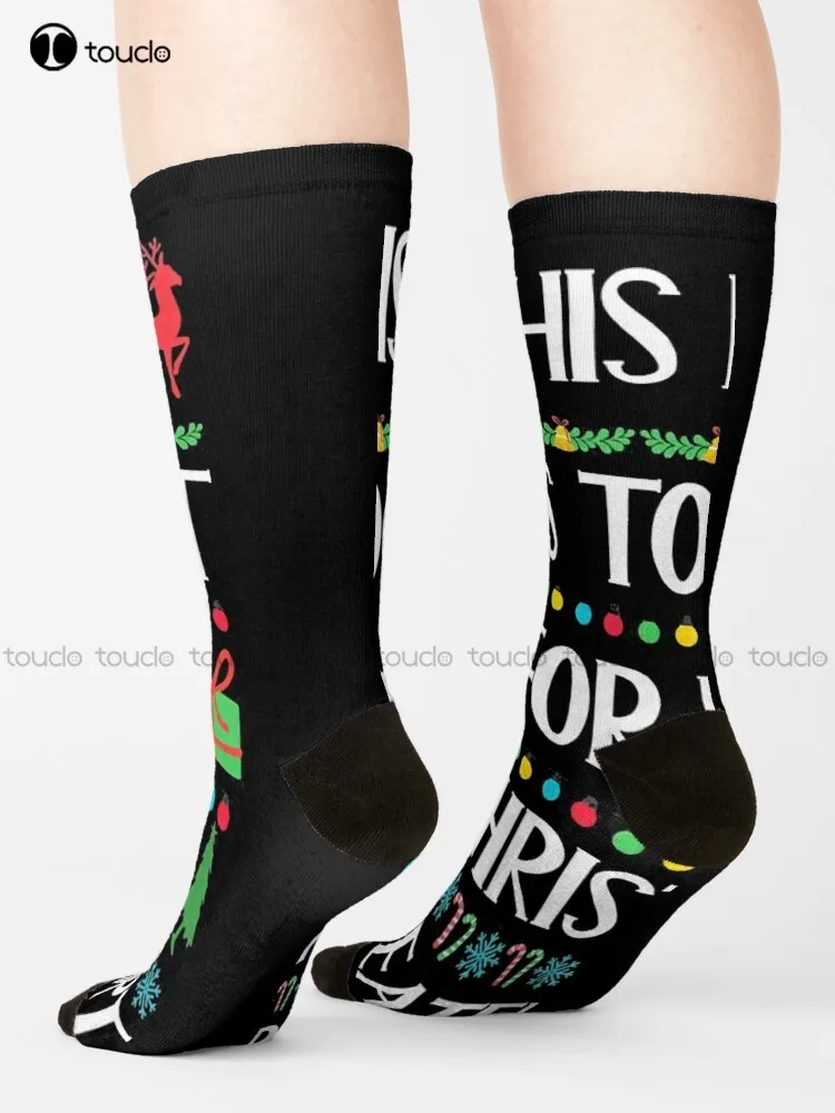 It'S Too Hot For Ugly Christmas Sweaters Socks Cute Socks For Women Christmas Gift Unisex Adult Teen Youth Socks Custom