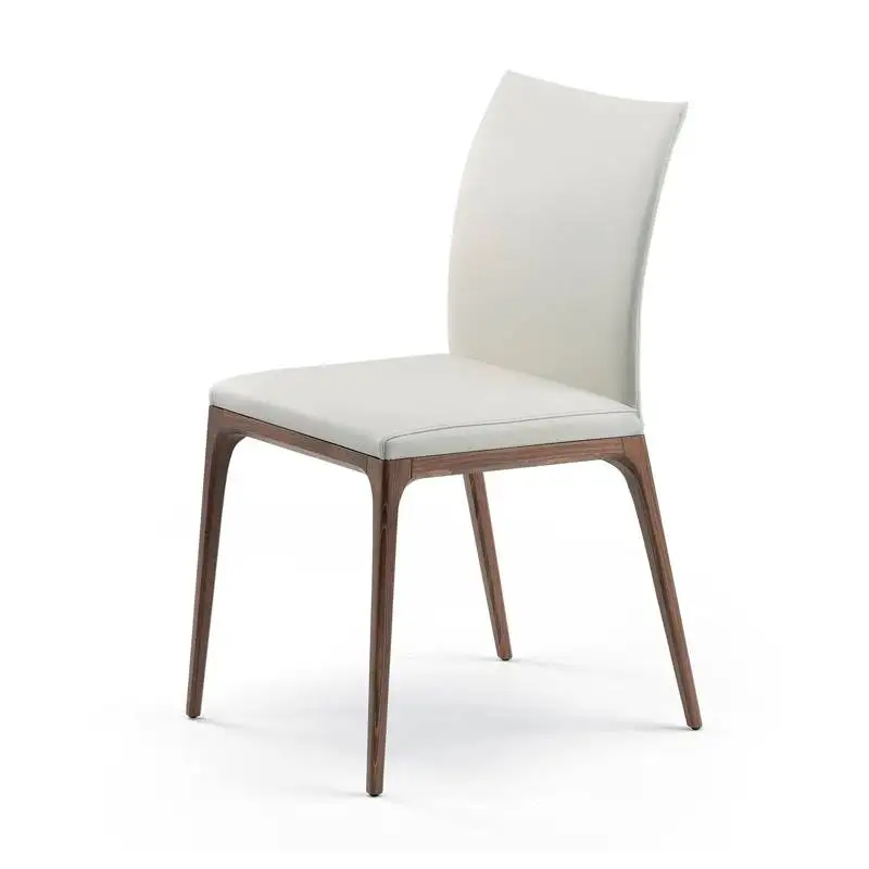 Brown Designer Dining Chairs Luxury Backrest Wood Living Room Dining Chairs Office Nordic Sillas Para Comedor Furniture Home