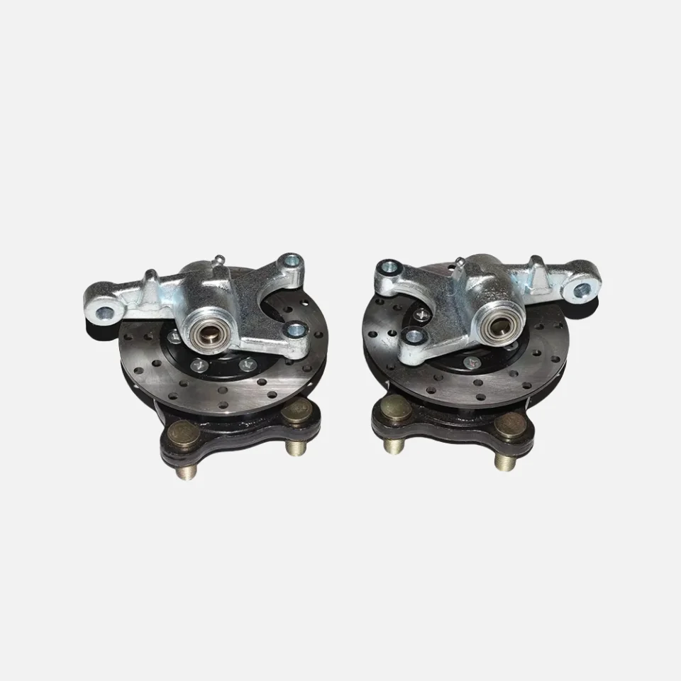 1SET Steering Strut Knuckle Spindle Kit 100mm M14x4 Stud 130mm Disc Hub Fit Buggy Go Kart ATV Quad Bike Off Road Vehicle
