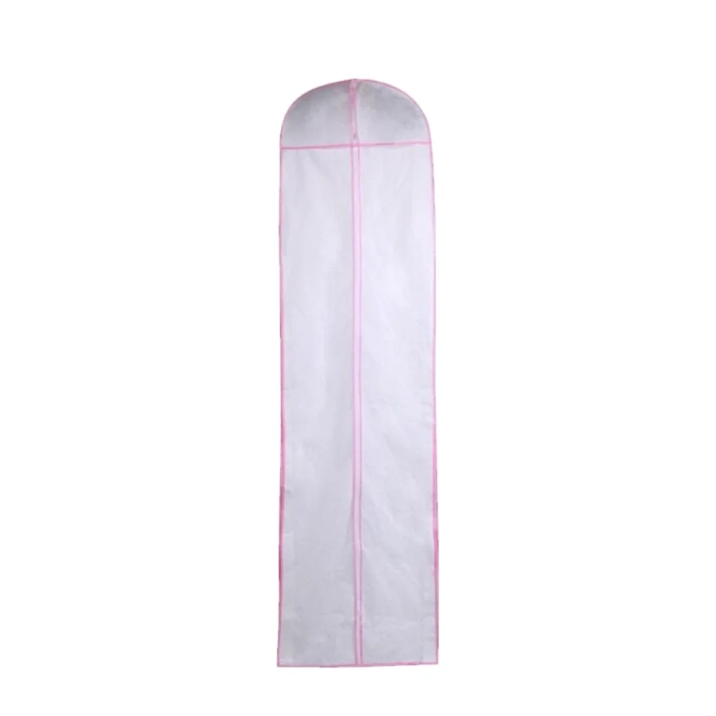

1Pcs Dustproof Dress Cover Breathable Plastic Voile Garment Carry Bag Protect Wedding Dress Garments Against Dirt Creasing 180Cm