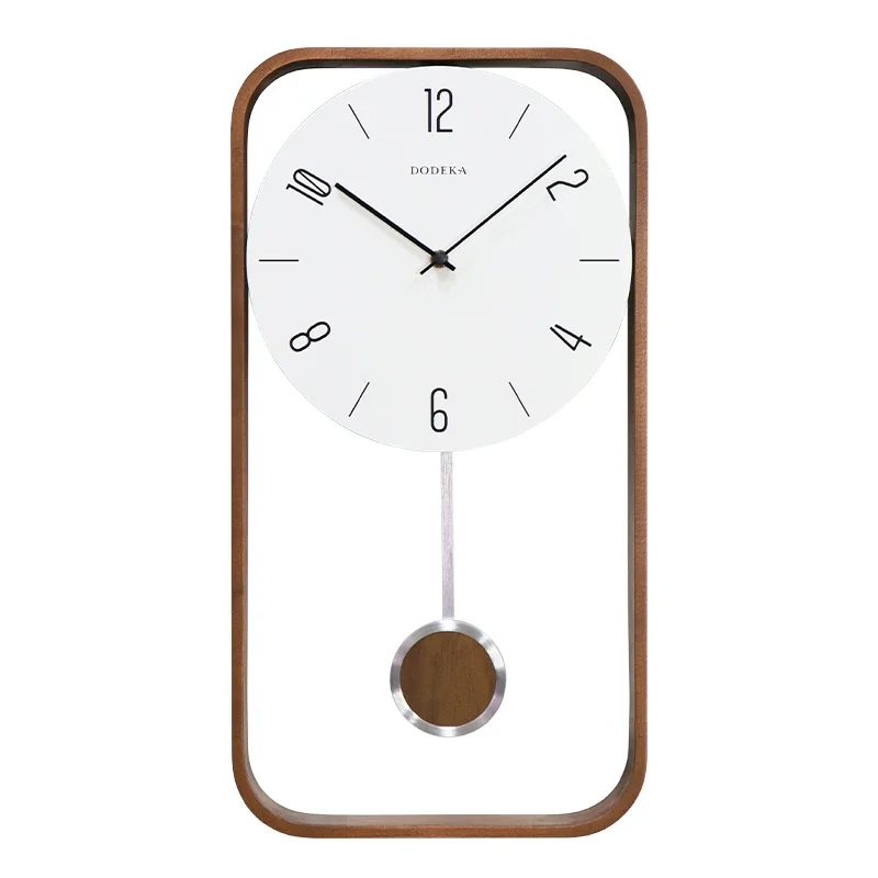 Wood Vintage Wall Clocks Modern Living Room with Pendulum Luxury Large Watches Wall Clock Modern Design Home Decor Gift