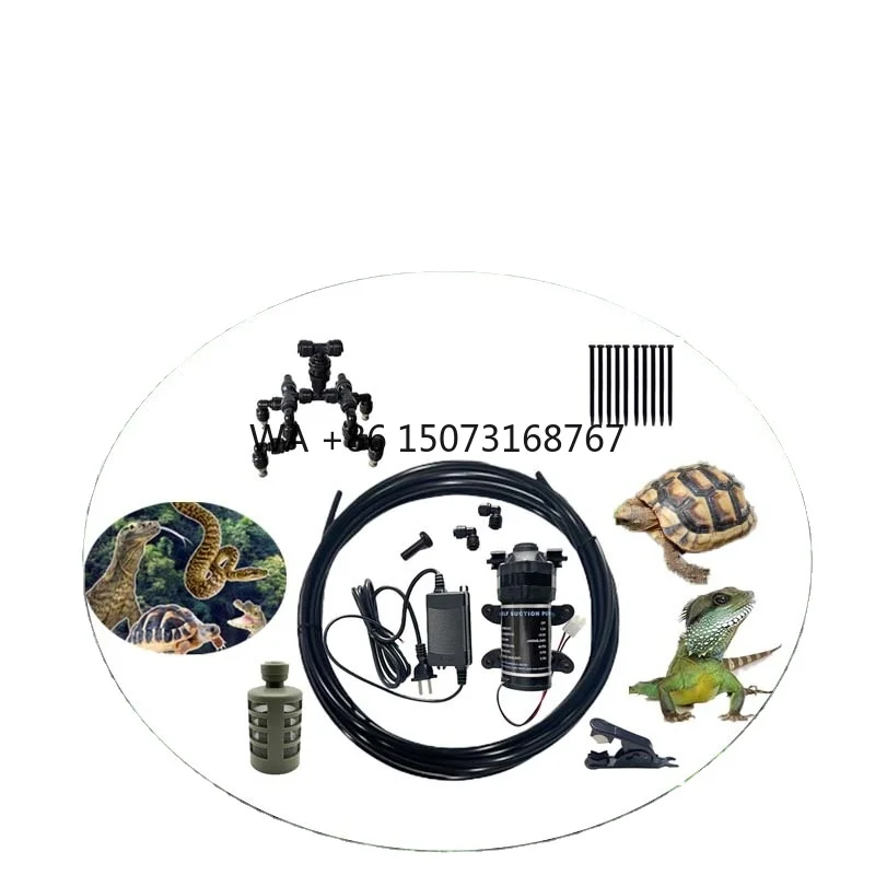 

Reptile Mister Fogger Terrariums Humidifier Silent Pump Misting System for Frog Lizard Chameleon Snake Tortoise