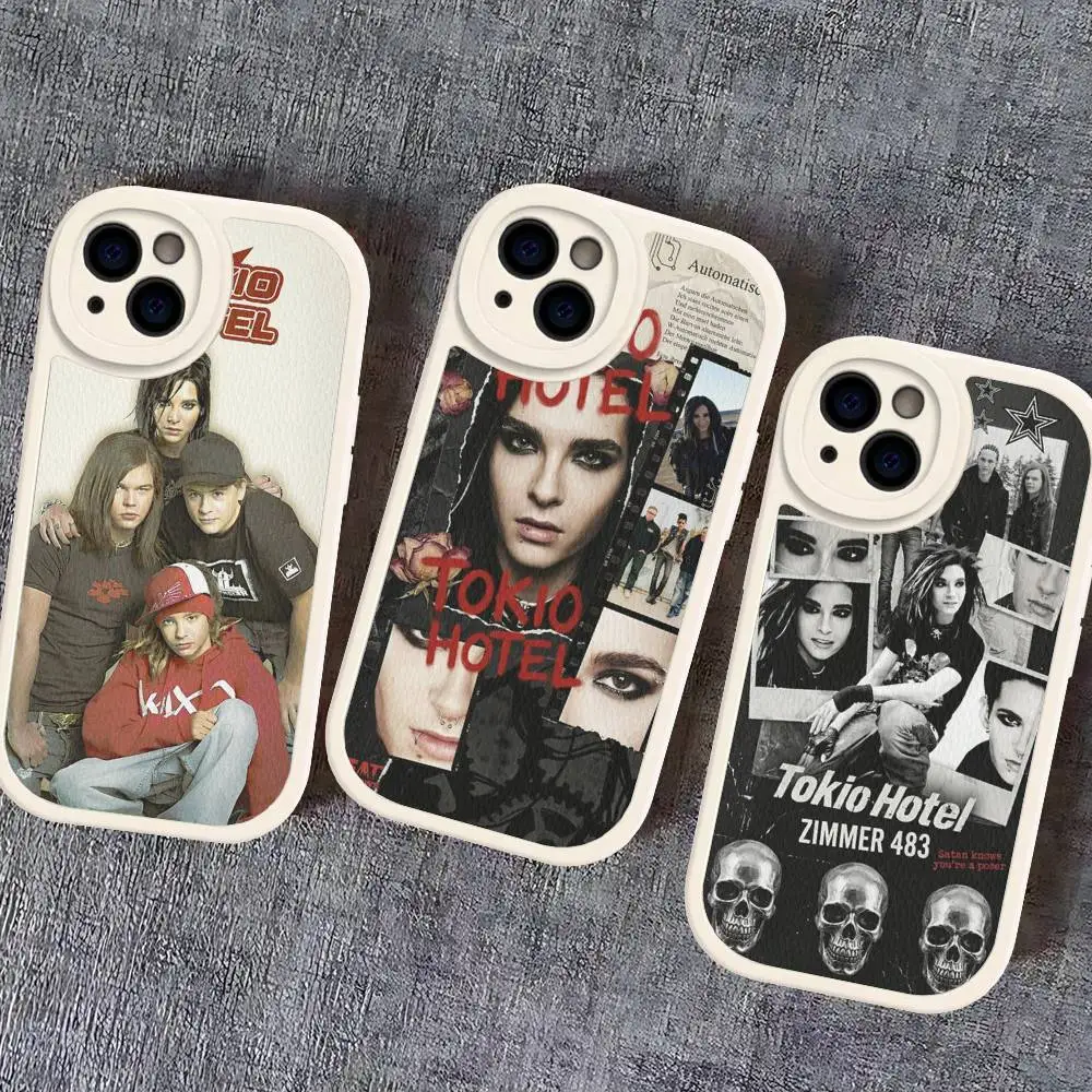 German Rock Band TokioHotel Phone Case For IPhone 11 12 13 14 15 16 Pro Max Plus Leather Cover